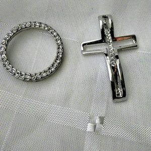 Vintage. Cross & Circle Pendants